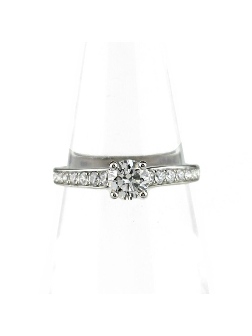 Van Cleef & Arpels Romance Solitaire Platinum Ring Diamond